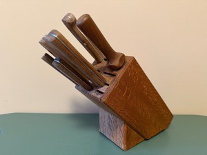 lot 150 image: Vintage Wood-Handled Kitchen Knives (Lot of 8)