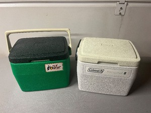 lot 209 image: Coleman Lil Oscar Green Cooler & Coleman 8-Quart Cooler (2-Piece Set)