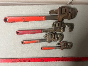 lot 217 image: Vintage Adjustable Wrenches (Lot of 4)