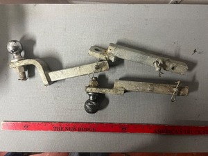 lot 235 image: HAWK Trailer Hitch Ball Mounts (Lot of 3)
