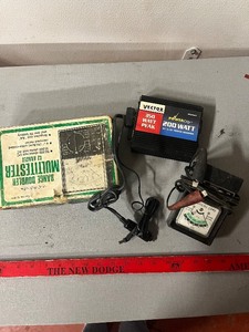 lot 236 image: Vector PowerCity 200W DC-AC Inverter & Micronta 22-204U Range-Doubler Multitester