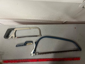 lot 245 image: Blue Hacksaw Frame, Coping Saw (Lot of 3)