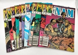 lot 31 image: Vintage Lot of 11 The NAM (Vietnam) Marvel Comic Books (1980s)