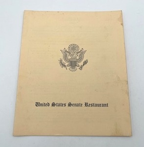 lot 32 image: Vintage June 15, 1957 United States Senate Restaurant Menu