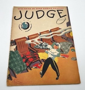 lot 33 image: Vintage February 21, 1931 JUDGE 15 Cent Magazine (32 Pages)