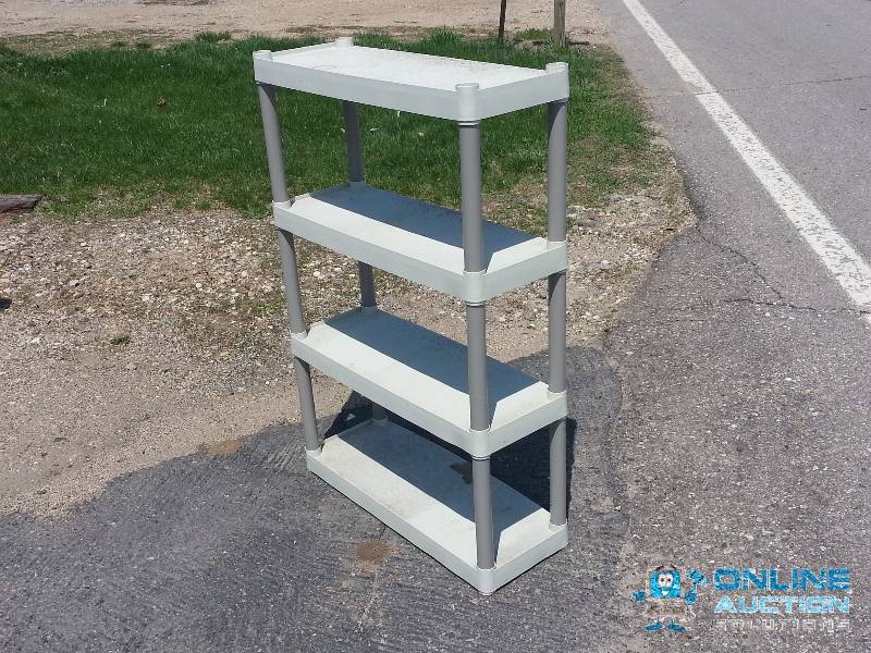 4 Shelf PVC Storage Shelving