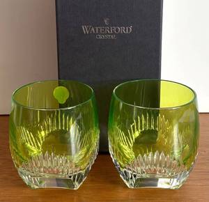 lot 37R image: BR1 - Two Waterford Mixology Neon Lime Tumblers