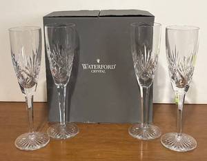 lot 77R image: BR1 - Waterford Fanlight Fluted Stemware - Set of 4