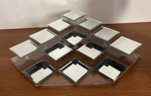 lot 451R image: MB - Mirrored Display Stand - 13 Pedestals