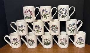 lot 500R image: MB - Portmeirion Botanic Garden Mugs by Susan Williams-Ellis - 12 Piece Set