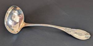 lot 13 image: MB - Tiffany & Co Grecian Pattern Sterling Silver Punch Ladle