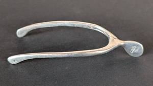 lot 259 image: MB - Sterling Silver Wishbone Sugar Tongs - 3 in Long