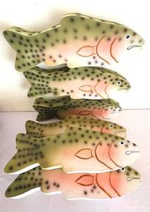 lot 165C image: DR - Large 22 Inch Fish with Smaller Fish Inside Box