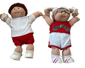 lot 173C image: DR - Cabbage Patch Kids Dolls - 15 Tall (Lot of 2)