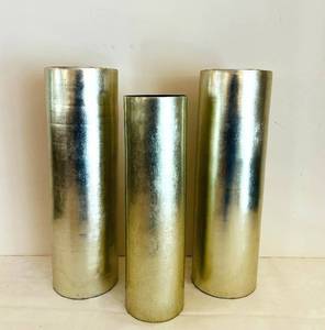lot 314C image: LR - Decorative Resin  Plastic Cylinders  Vases