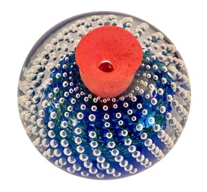 lot 175C image: LR - Kosta Boda Monica Backstrm Signed Paperweight