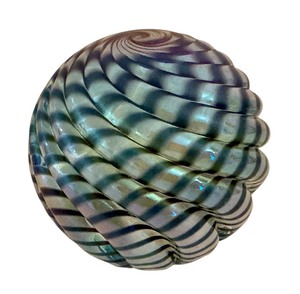 lot 370H image: DR - OBG Studio Hand Blown Art Glass Paperweight