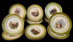 lot 67H image: LR - La Francaise Porcelaine Plates -  (Lot of 19)