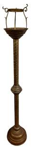 lot 154H image: DR - Vintage Brass Tall Candle Holder - 48in