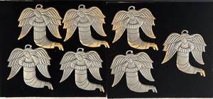 lot 428H image: DR - Peter Lupo Angel Ornaments Pewter (Lot of 7)