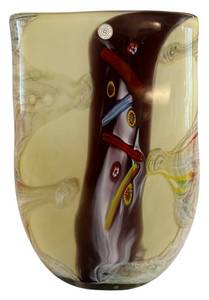 lot 606H image: DR - SFS Sepoot Group American Blown Glass Vase