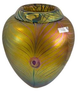 lot 80H image: DR - Robert Held for Waterford 85150 Revolution - Art Nouveau Vase