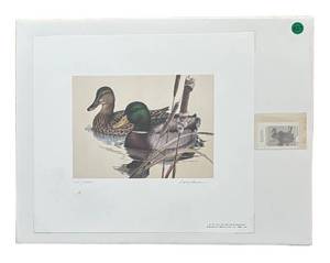 lot 124R image: BR1 - Larry Hayden Limited Edition Unframed Print - Mallards