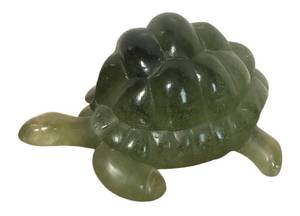 lot 138R image: BR1 - Green Glass Turtle Figurine