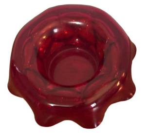 lot 233R image: BR1 - Vintage Ruby Red Glass Bowl