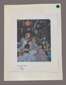 lot 270R image: BR1 - Nine Ladies Waiting - Mario Fernandez Limited Edition Unframed Lithograph Print