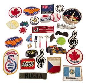 lot 273R image: BR1 - Patch Collection - Canada, New Zealand, Guatemala, Czechoslovakia, LEGO, Mucha, Hockey & More