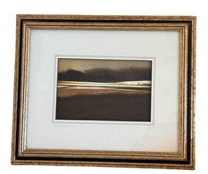 lot 39D image: LR - RUMMELHOFF Framed Watercolor, November Pumpkins