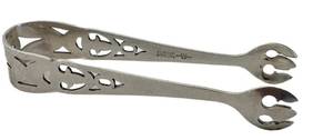 lot 47X image: Webster Sterling Silver Sugar Tongs - Antique, 3 18 in, Pierced Openwork