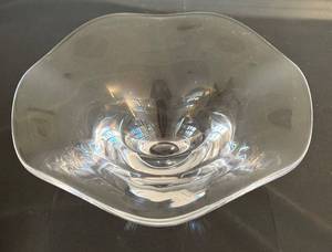 lot 85D image: Orrefors Bowl -  Clear Crystal