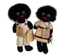 lot 93D image: DR - Robin Rive Cotton Jenny Golly Dolls - Limited Edition 106 of 300 (Pair)