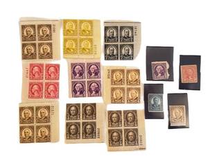 lot 96D image: LR - United States Postage Stamps Assorted 1c-8c Portrait Issues