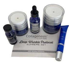 lot 109D image: Collagenesis by SKINN Deep Wrinkle Protocol Supreme Set - 5-Piece Kit