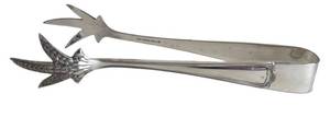lot 131D image: 1847 Rogers Bros. Bird-Claw Silver Plate Appetizer Tongs