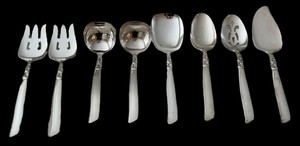 lot 143D image: Community Plate South Seas Serving Utensils - Vintage Flatware Set