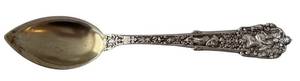 lot 147D image: English Repouss Sterling Silver Spoon
