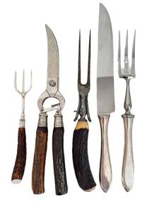 lot 162D image: H. Boker & Co Germany Vintage Poultry Sheers and Vintage Kitchen Utensils - Stag Horn Handles (Lot of 6)