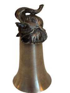 lot 179D image: Vintage Elephant Stirrup CupJigger - Not Marked - About 5 in Tall