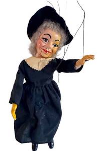 lot 37D image: Airplane Control Marionette - Vintage Mid-20th Century Souvenir Shop Find