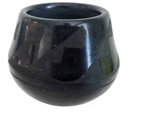 lot 48D image: Carmelita Dunlap Black-on-Black Pottery Vase