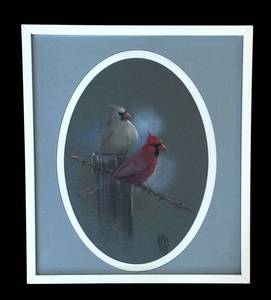lot 121D image: Beverly Scalze Cardinal Pair Pastel