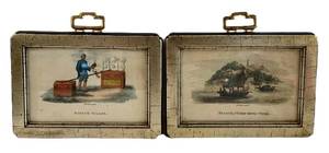 lot 147H image: DR - Mirror Seller & Palace of Yuen-Ming-Yuen Engravings - 1824 Bertin & Breton Copperplate