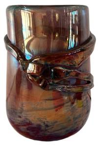 lot 361H image: DR - Stan Syri Handblown Iridescent Glass Vase