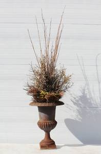 classic cast iron urn planter 24 High X 18 Top diameter