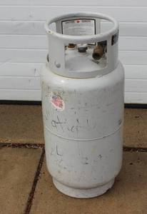 Industrial Large Propane 33.5 Lbs,7.5 Gallon Aluminum Forklift Tank With Fill Valve.