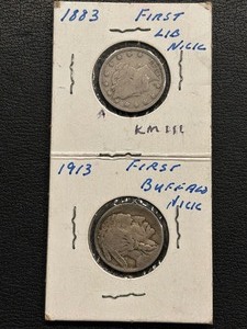 lot 3 image: First Liberty and Buffalo Nickels